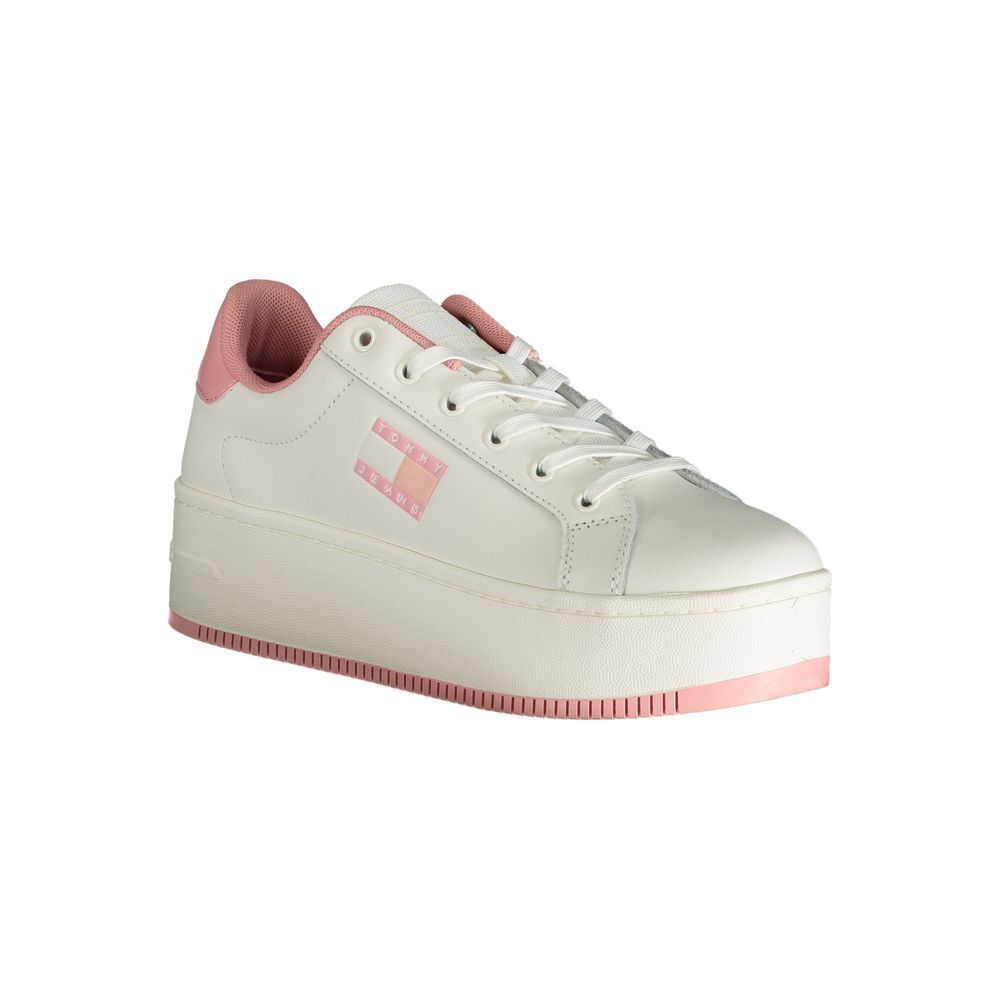 Lyserød polyester-sneaker