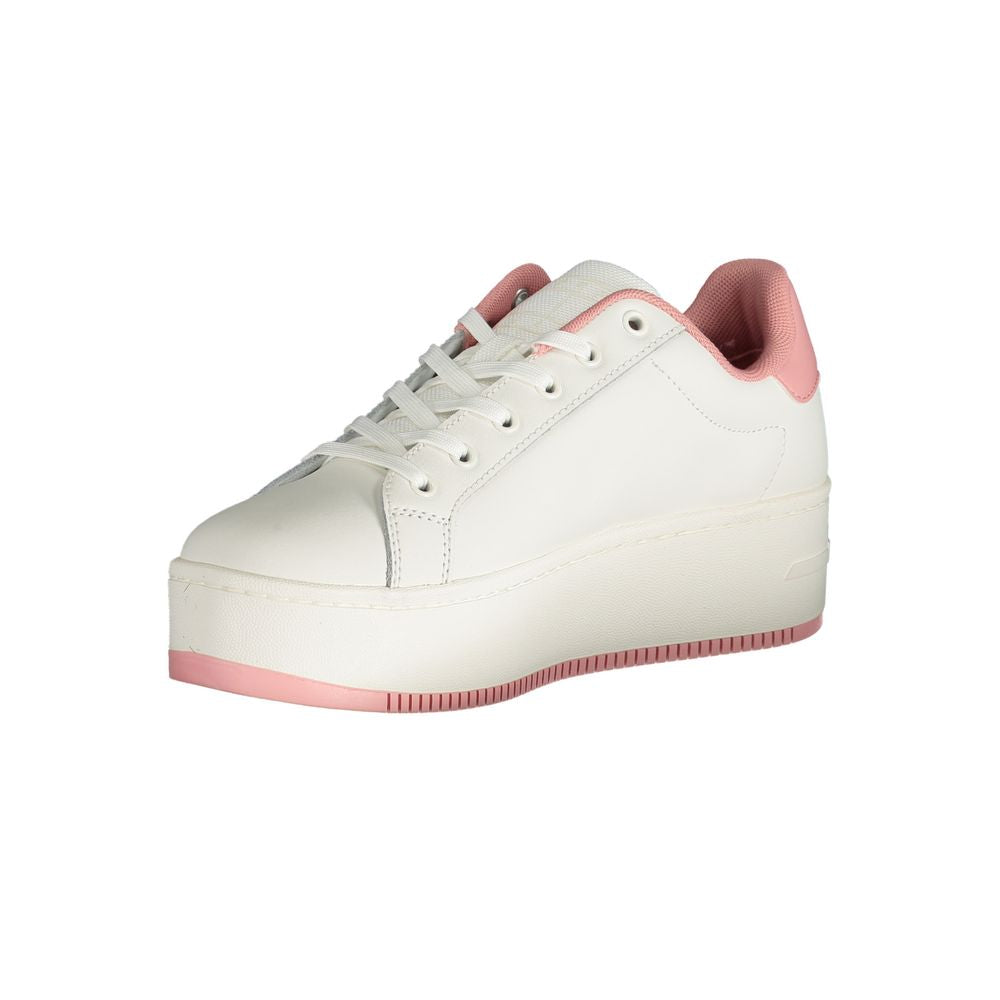 Lyserød polyester-sneaker