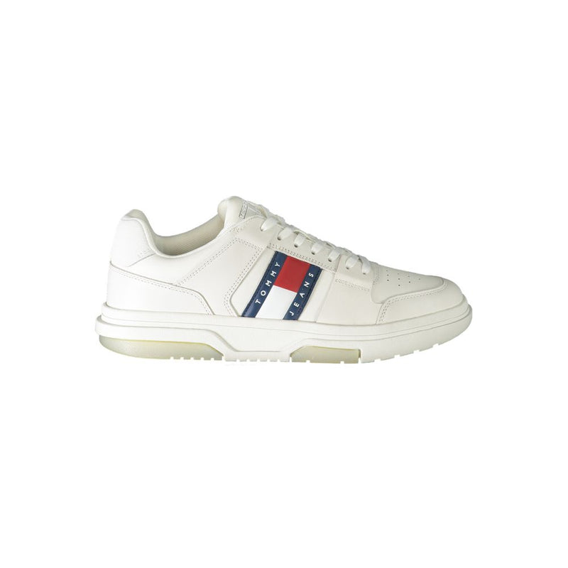 White Polyester Sneaker