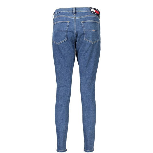Blue Cotton Women Jeans