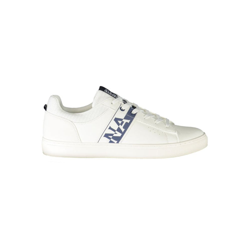 White Polyester Sneaker