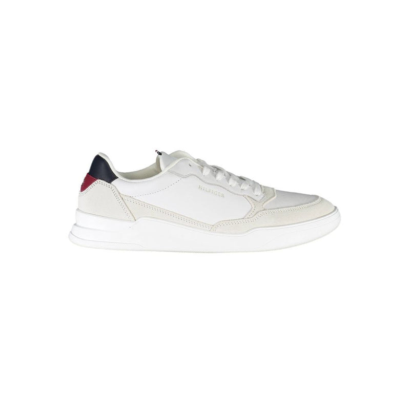 White Polyester Sneaker