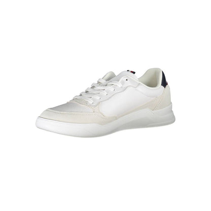 White Polyester Sneaker
