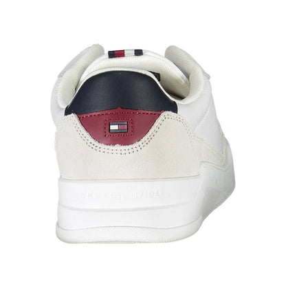 White Polyester Sneaker