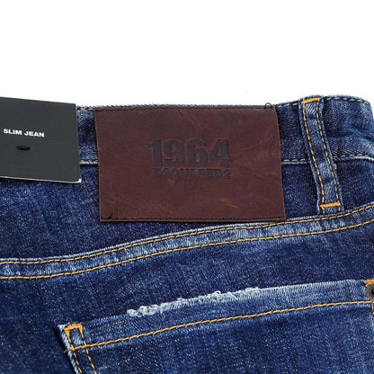 Blå bomuldsjeans og bukser