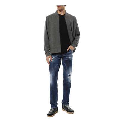 Blå bomuldsjeans og bukser