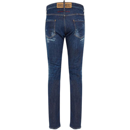 Blå bomuldsjeans og bukser