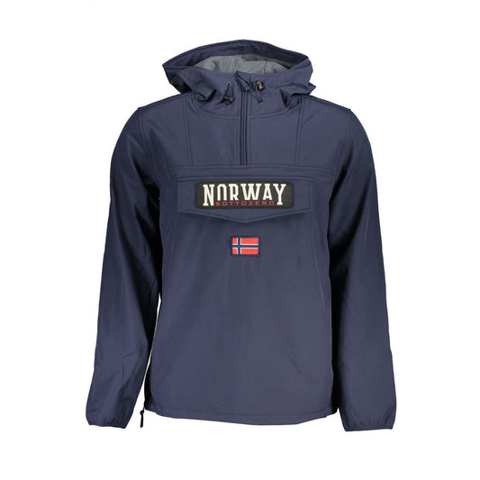 Elegant softshell-hættejakke i fed blå