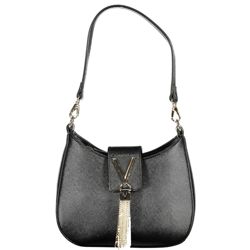 Black Polyethylene Women Handbag