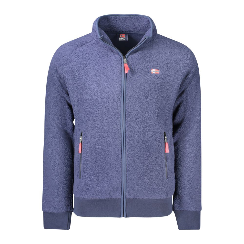 Blå polyester herrejakke
