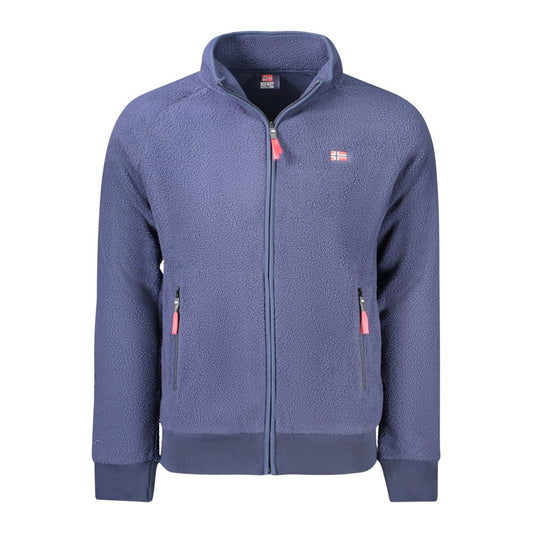 Blå polyester herrejakke