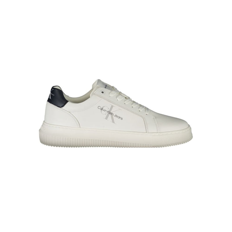 White Polyester Sneaker