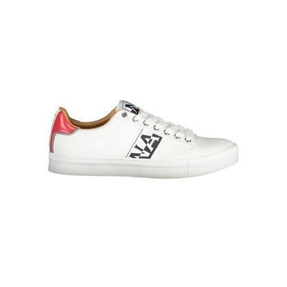 White Polyester Sneaker