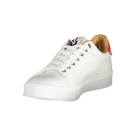 White Polyester Sneaker