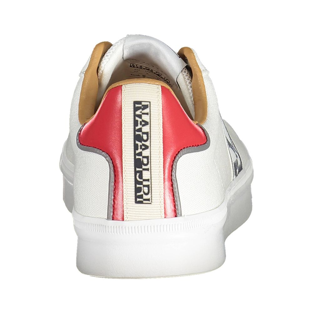 White Polyester Sneaker