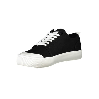Black Cotton Sneaker