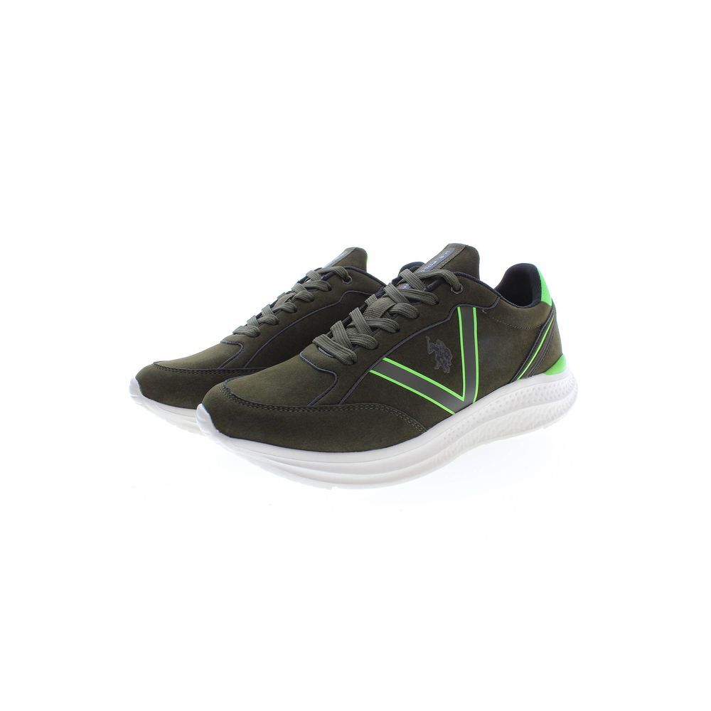 Grøn polyester herresneaker
