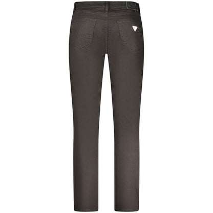 Black Cotton Men Slim Jean