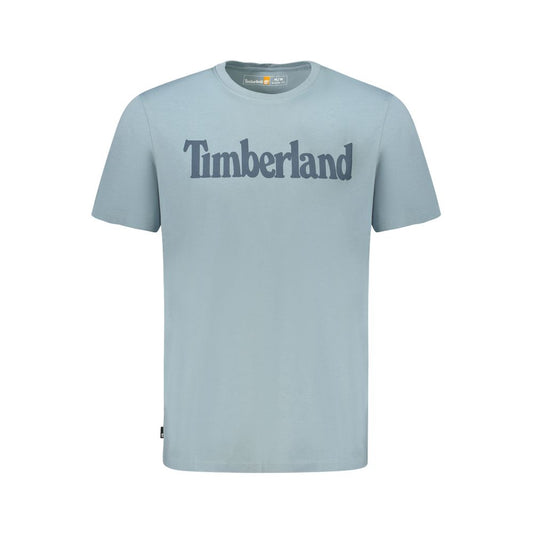 Lyseblå økologisk bomuld herre T-shirt