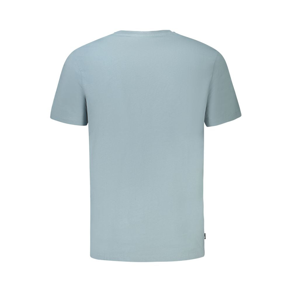 Lyseblå økologisk bomuld herre T-shirt