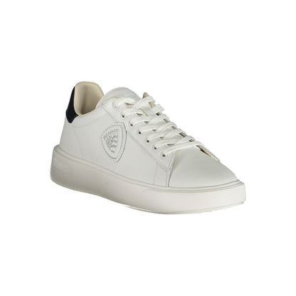 White Polyester Sneaker