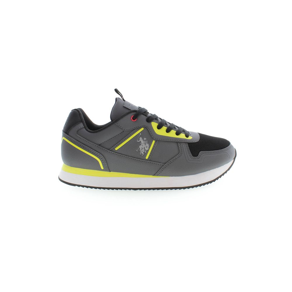 Gray Polyester Sneaker