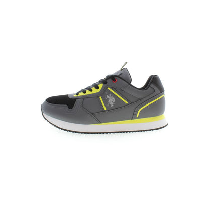 Gray Polyester Sneaker