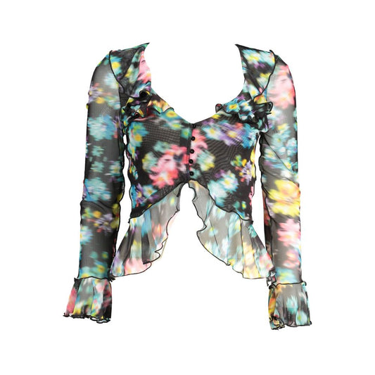 Sort polyester dame-T-shirt