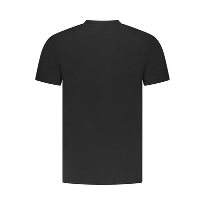 Black Cotton Men T-Shirt