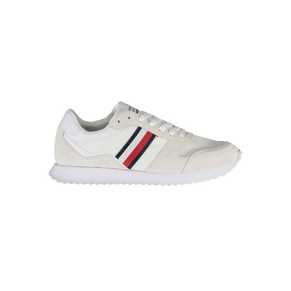 White Polyester Sneaker