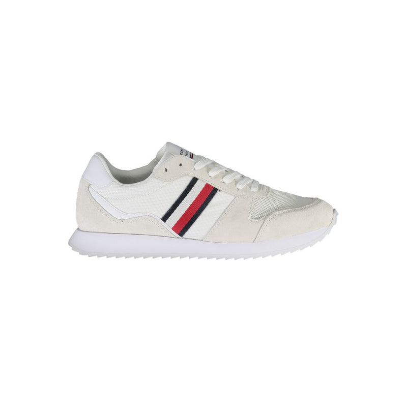 White Polyester Sneaker