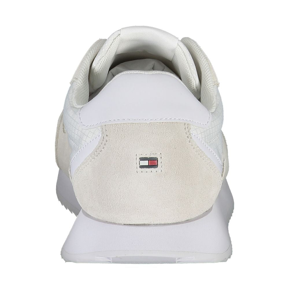 White Polyester Sneaker