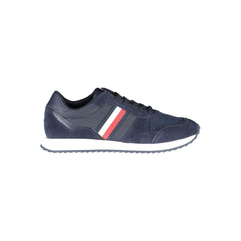 Blue Polyester Sneaker