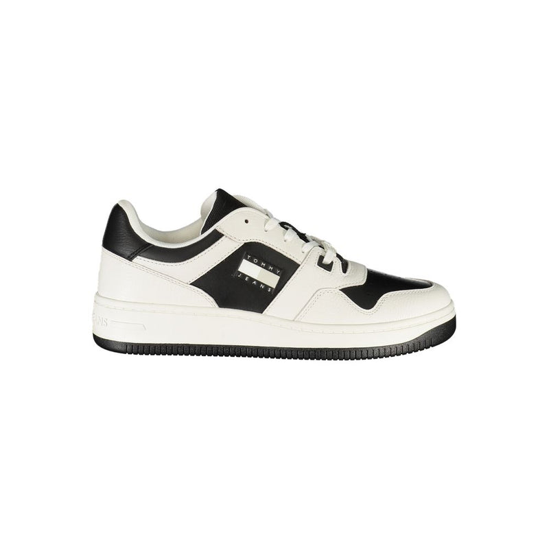 White Polyester Sneaker