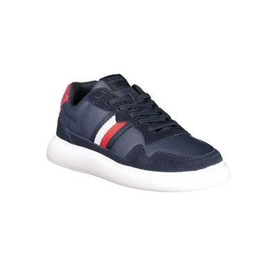 Blue Polyester Sneaker