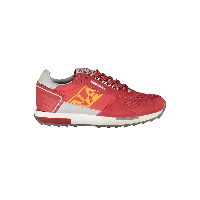 Red Polyester Sneaker