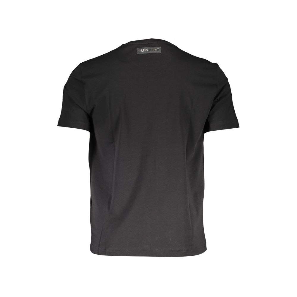 Sort bomulds herre-T-shirt
