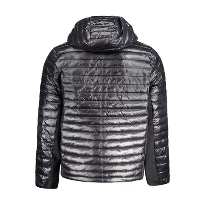 Black Nylon Men Jacket