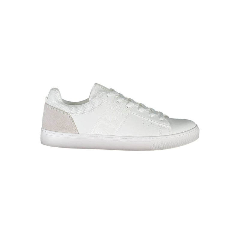 White Polyester Sneaker