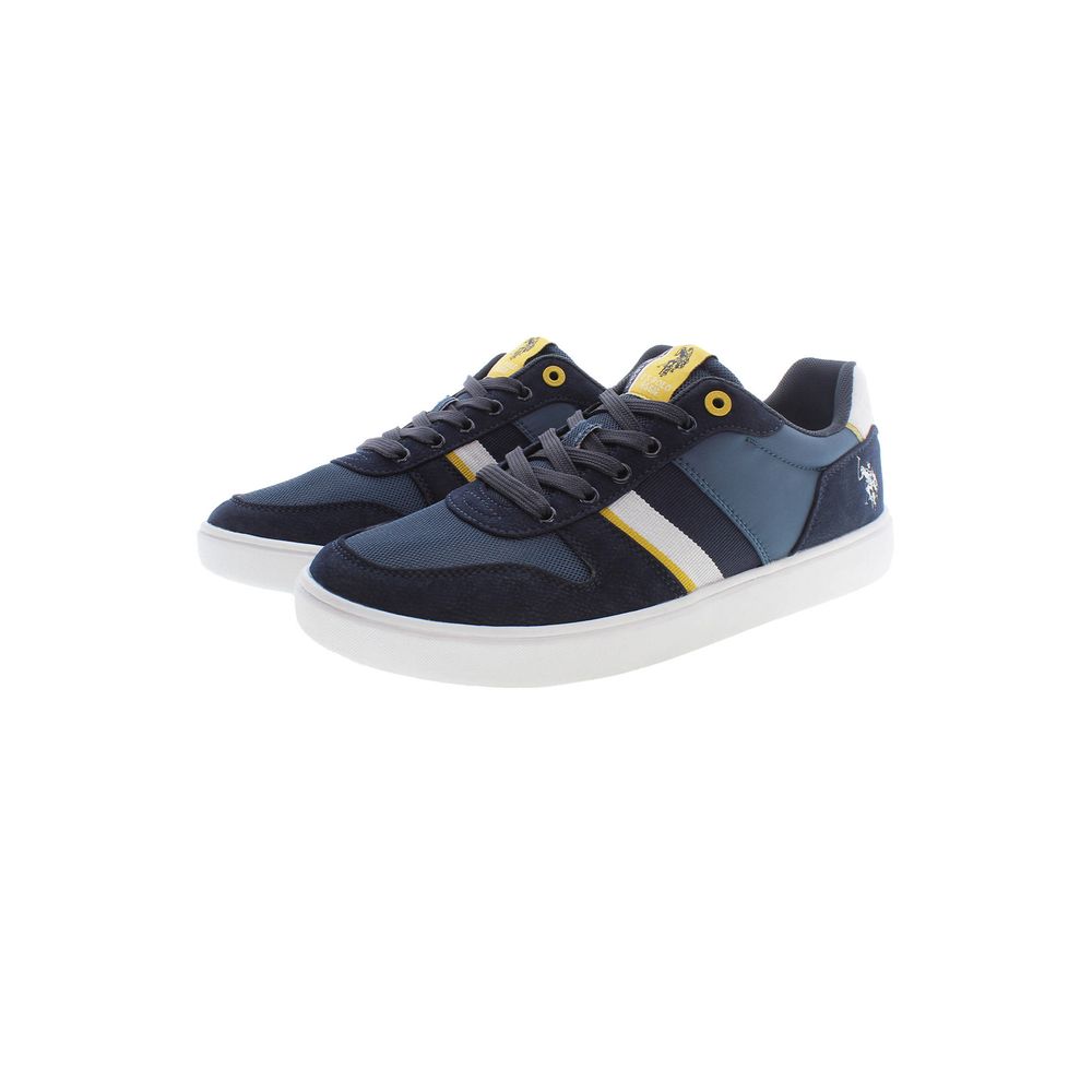 Blue Polyester Sneaker
