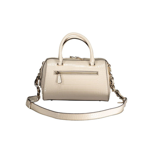 Beige polyethylen håndtaske