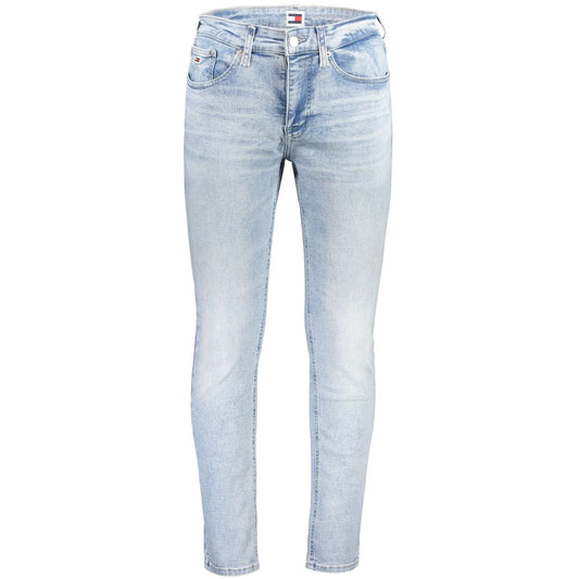 Lyseblå bomulds herrejeans