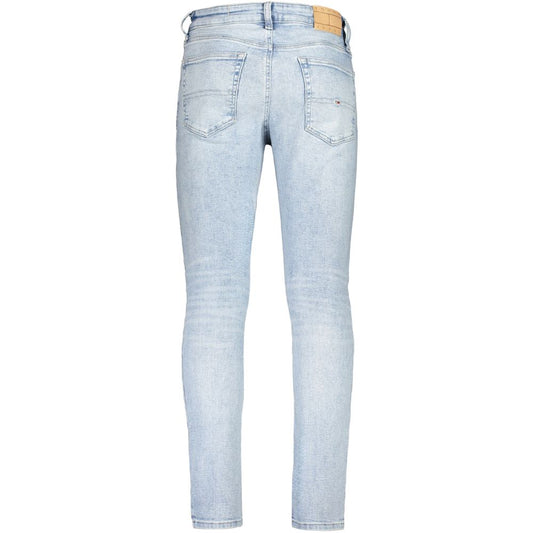 Lyseblå bomulds herrejeans