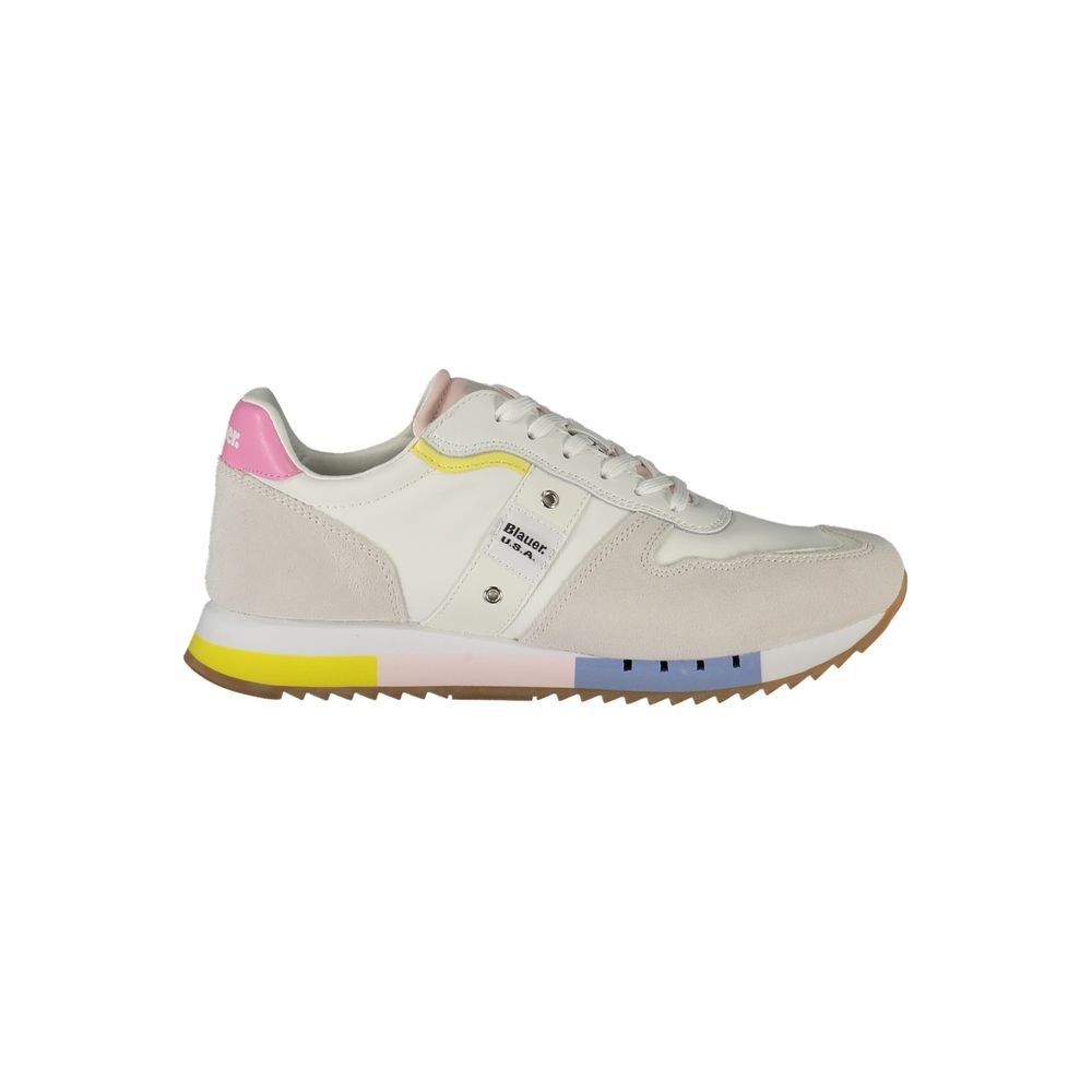 Hvide lædersneakers til kvinder