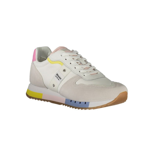 Hvide lædersneakers til kvinder