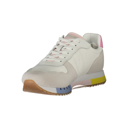 Hvide lædersneakers til kvinder