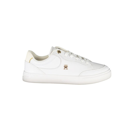 Hvide lædersneakers til kvinder