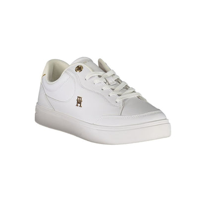 Hvide lædersneakers til kvinder