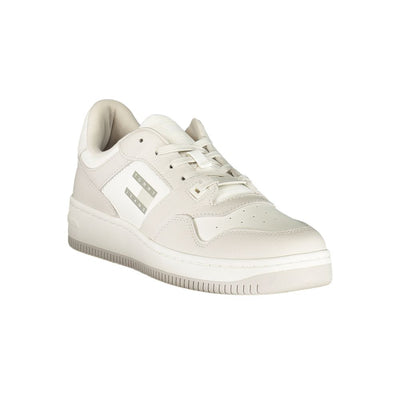 White Polyester Sneaker