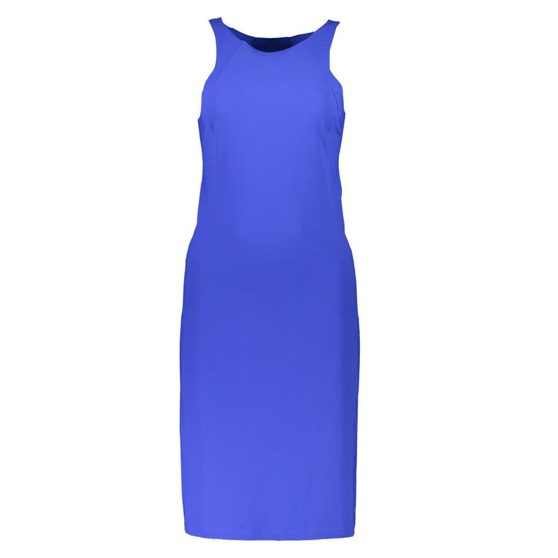Blue Elastane Dress